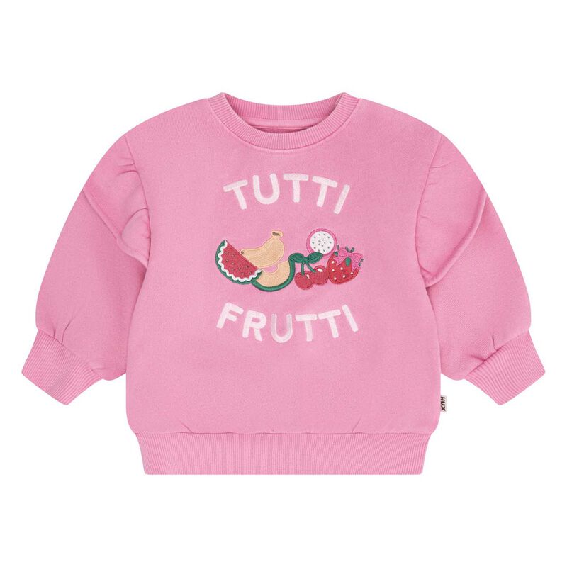 Huxbaby Tutti Frutti Frill Drop Shoulder Sweat 3-5Y image number 0